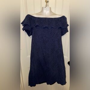 Democracy Blue Floral Sleeveless Dress